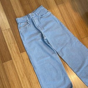 Zara wide leg high waisted jeans